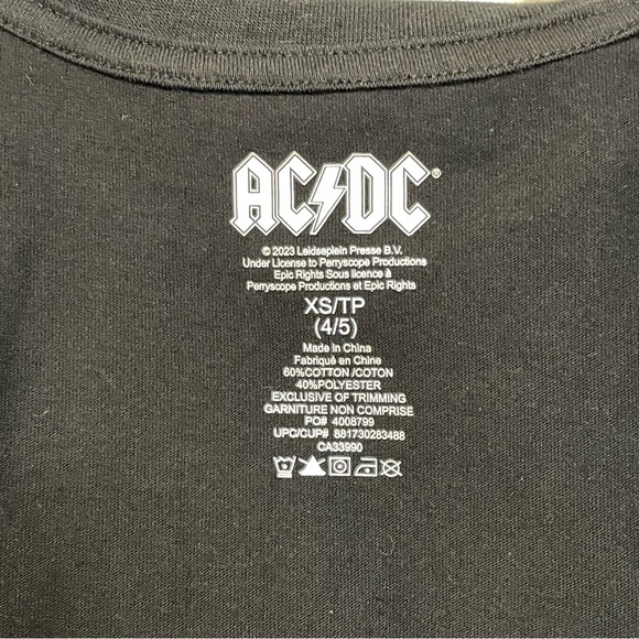 NEW AC/DC w/ 2-Way Sequins and Rhinestones Long Sleeve Shirt (size XS & M) - Picture 8 of 8